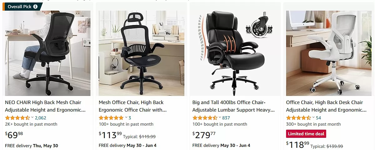 Ergonomically Designed Computer Chair